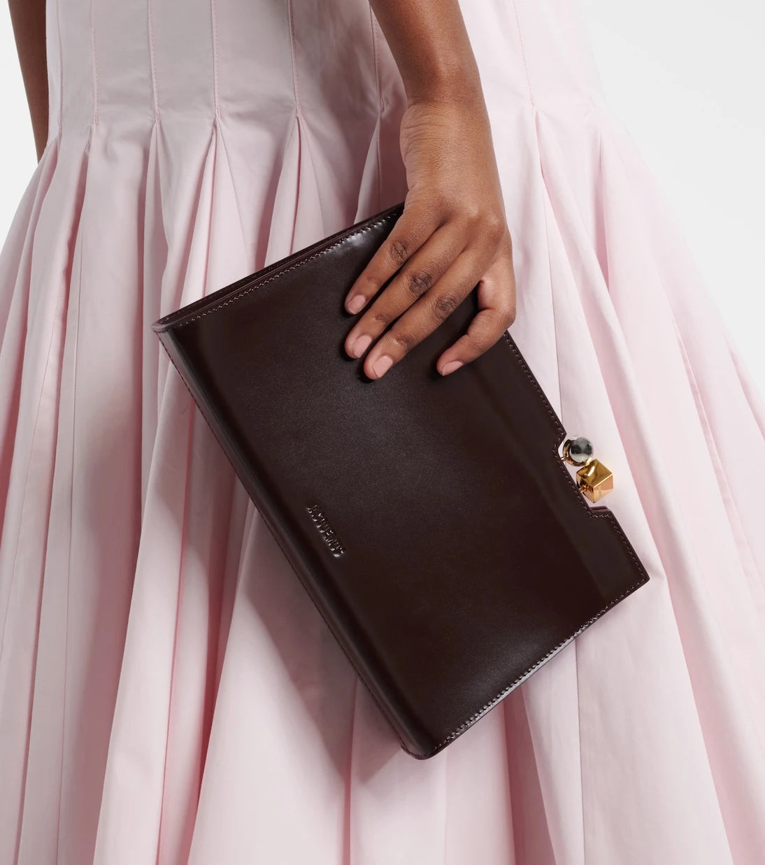 Jacquemus - Salon leather clutch