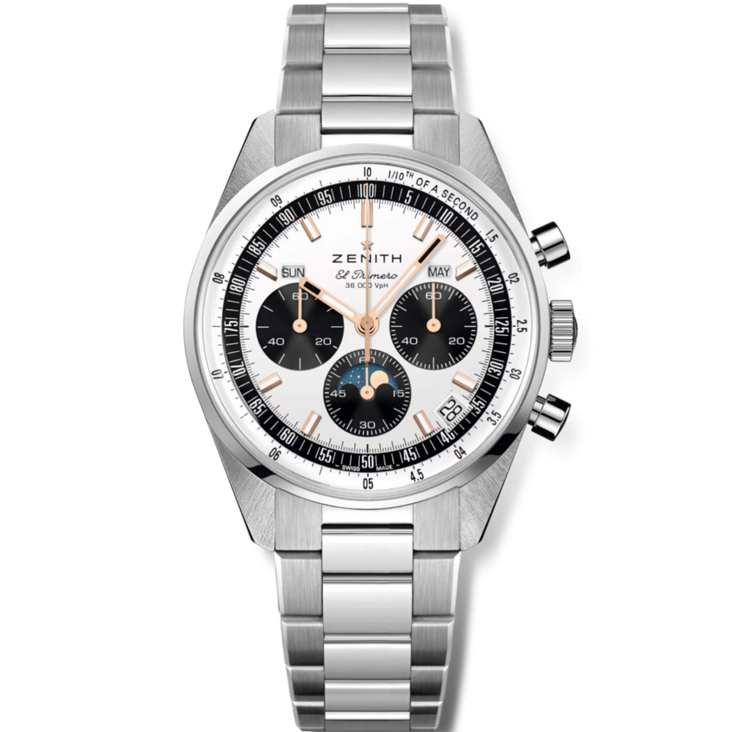 Stainless Steel Chronomaster Watch 38mm