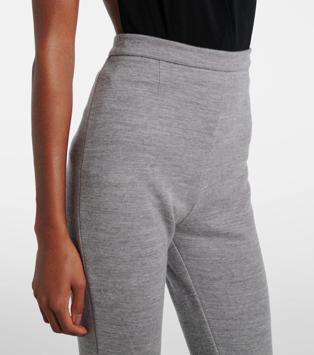 Balmain - Wool and cotton-blend leggings