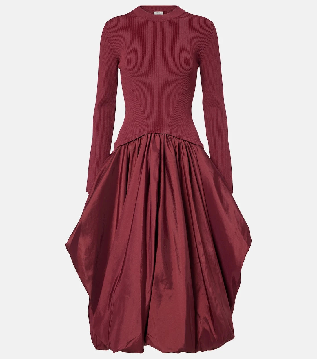 Simkhai - Kenlie knitted taffetta midi dress