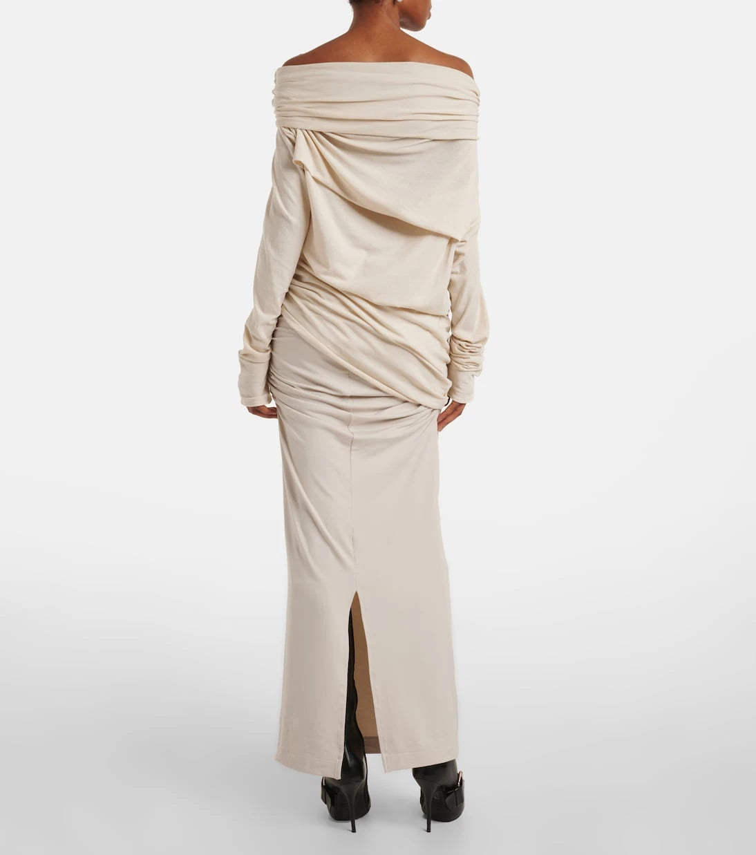 Entire Studios - Bound off-shoulder cotton-blend top