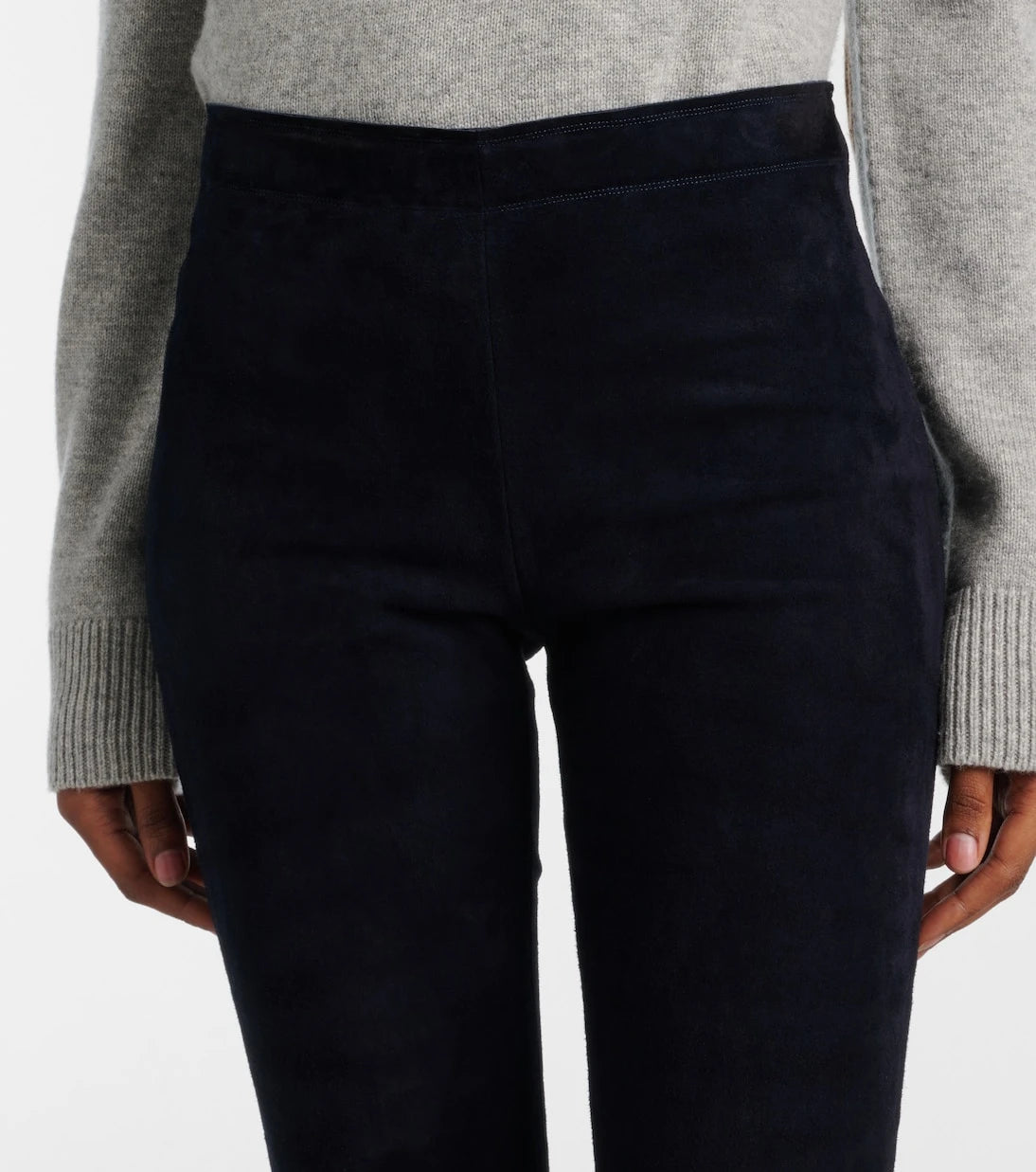 Stouls - Carolyn mid-rise suede leggings