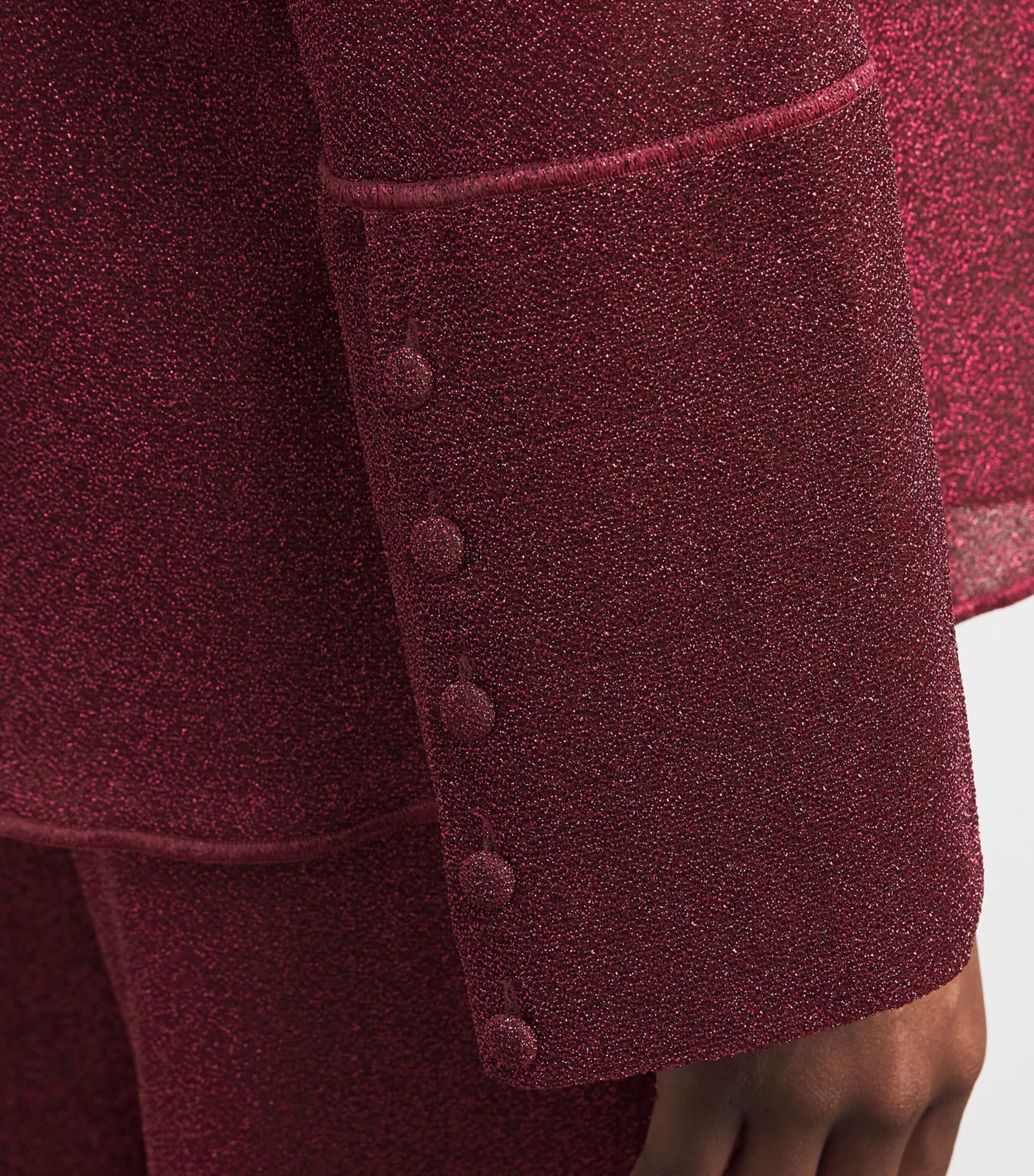 Oséree Burgundy Glazed Lumière Shirt