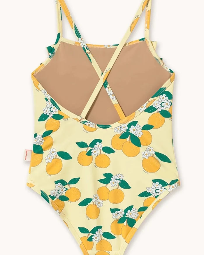 Детски цял бански Tinycottons ORANGES SWIMSUIT