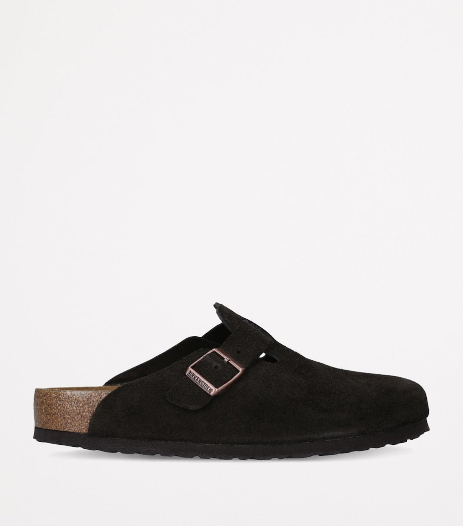 Birkenstock Suede Boston Clogs