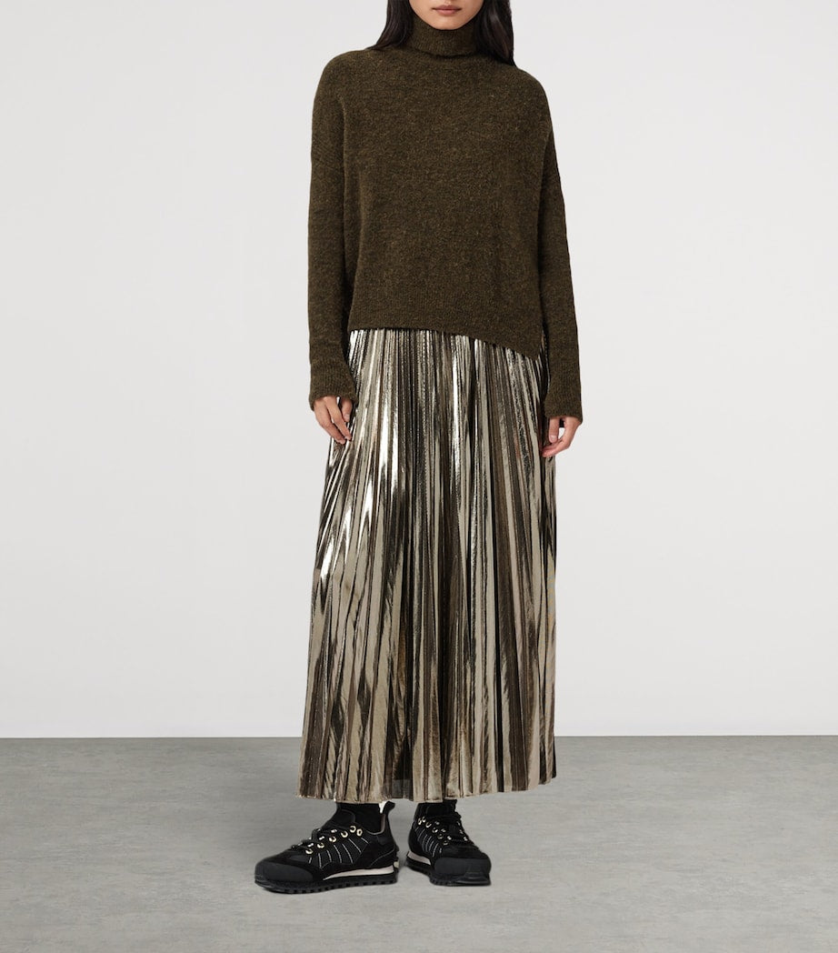 Spark Sweater and Maxi Dress Set BRONZE BROWN