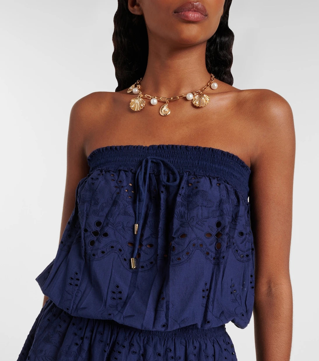 Melissa Odabash - Colette cotton broderie anglaise minidress