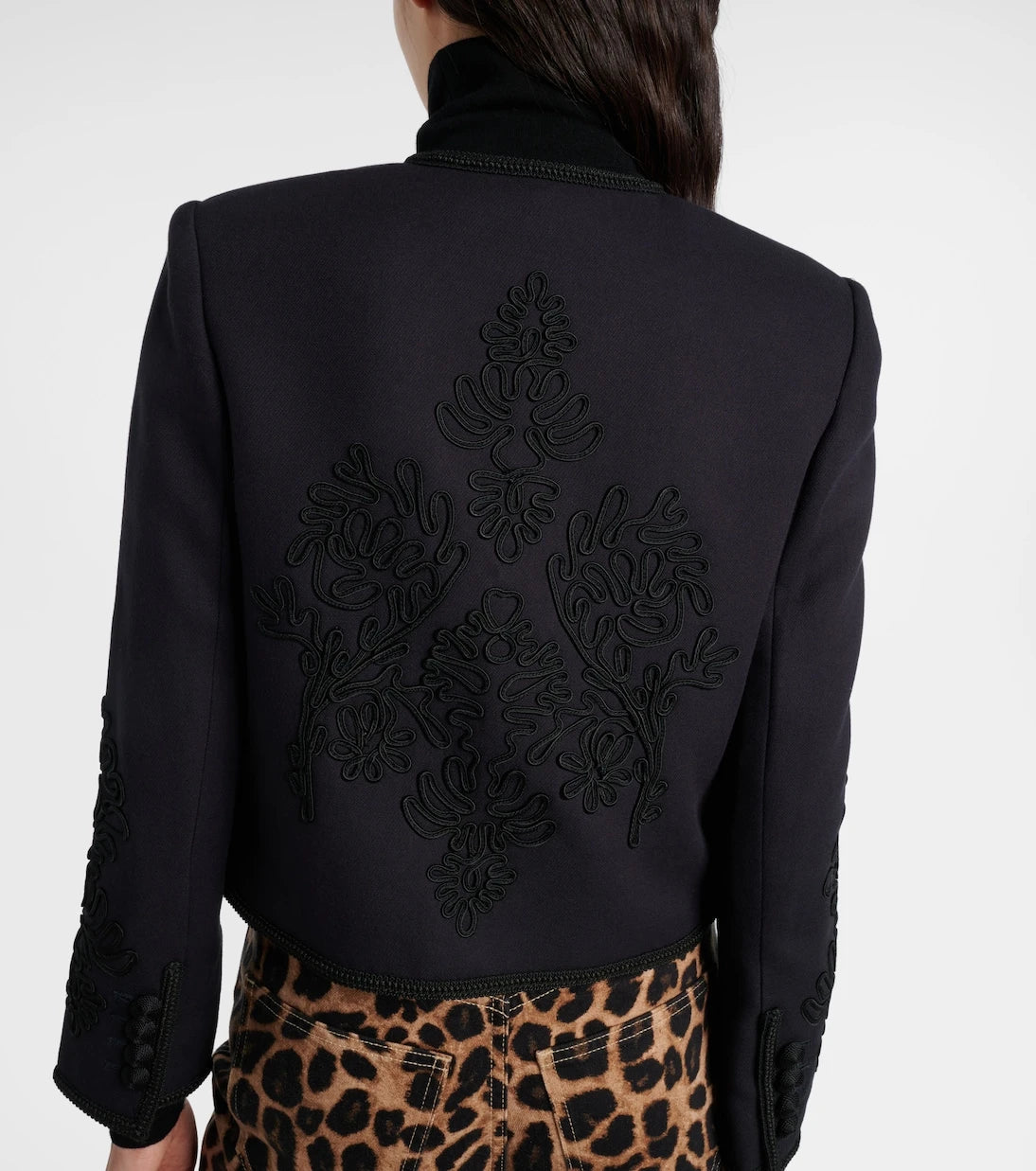 Veronica Beard - Latrell cropped embroidered jacket