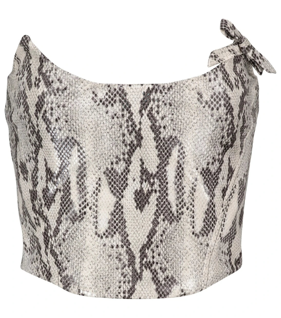 Alessandra Rich - Snake-print bustier