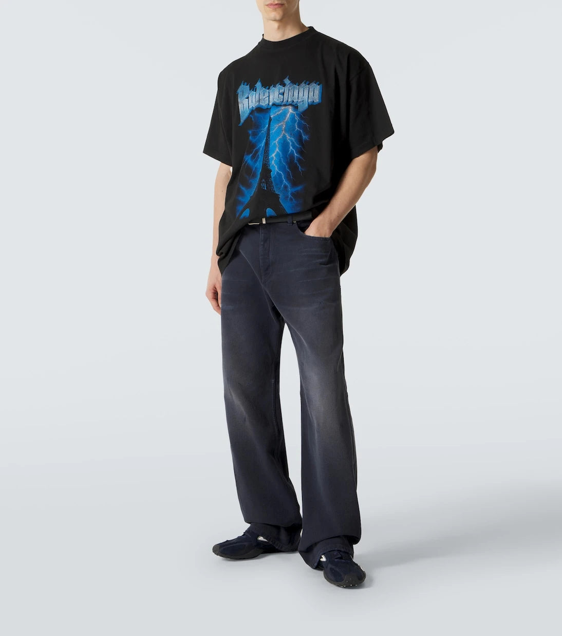 Balenciaga - Printed cotton jersey T-shirt
