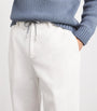 Cotton Drawstring Tapered Trousers