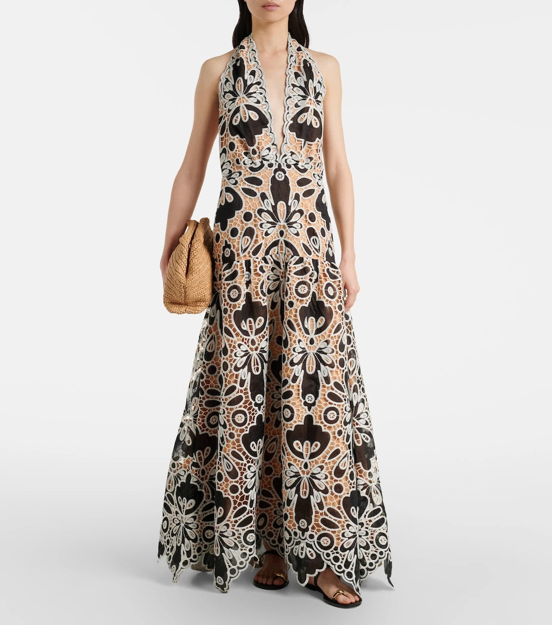 Johanna Ortiz - Lace guipure maxi dress