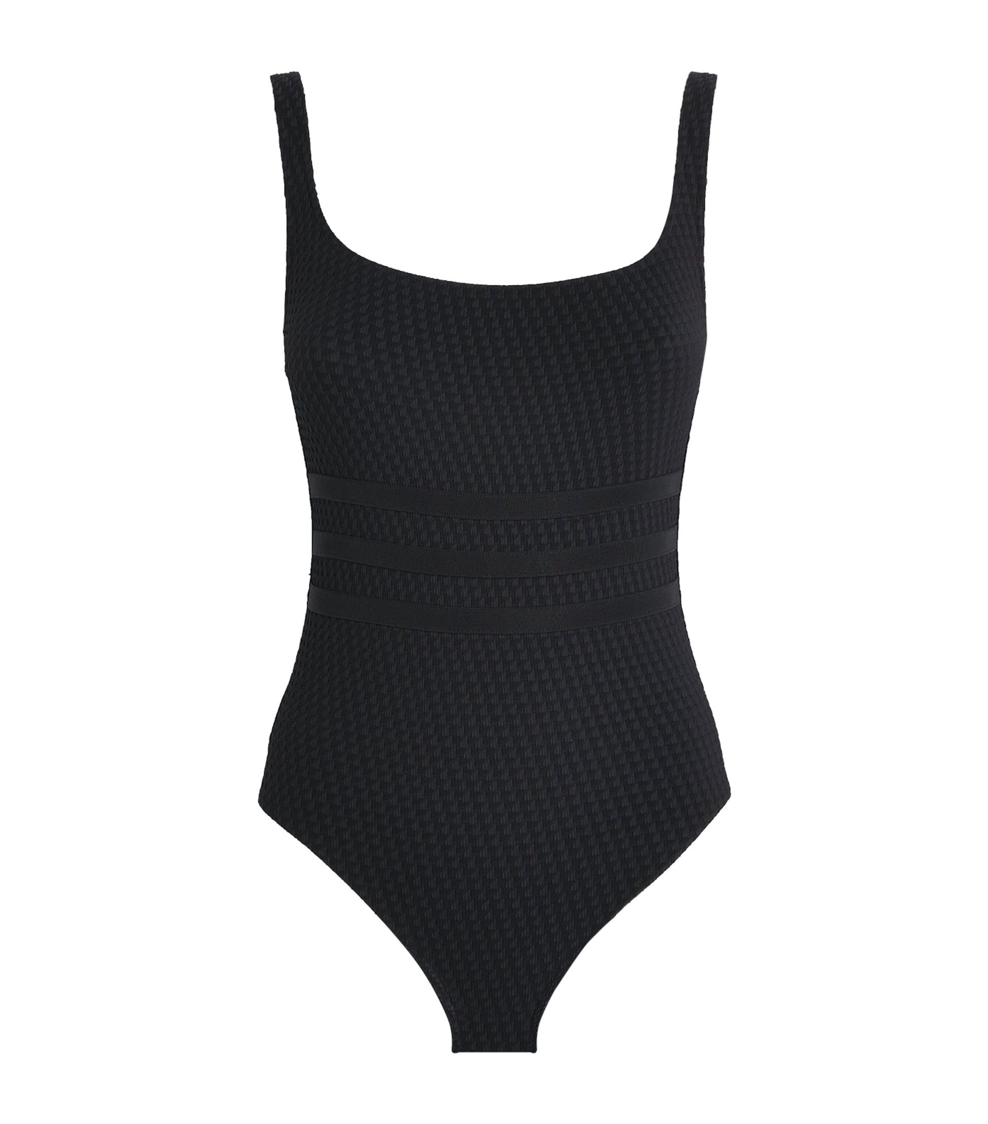Eres Black Square-Neck Glory Swimsuit