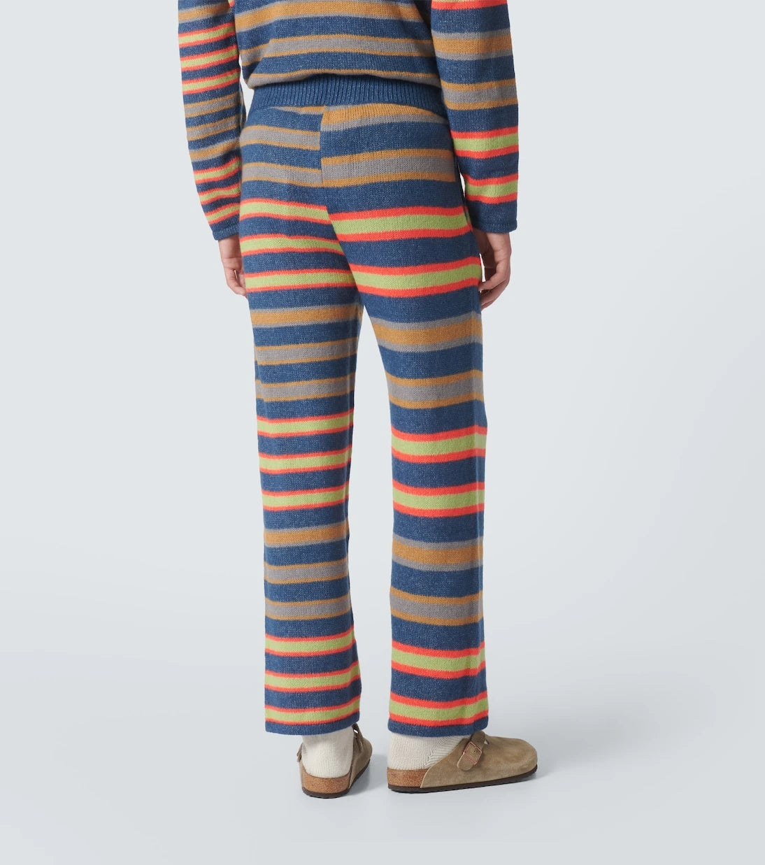 The Elder Statesman - Leo striped cashmere and cotton pants