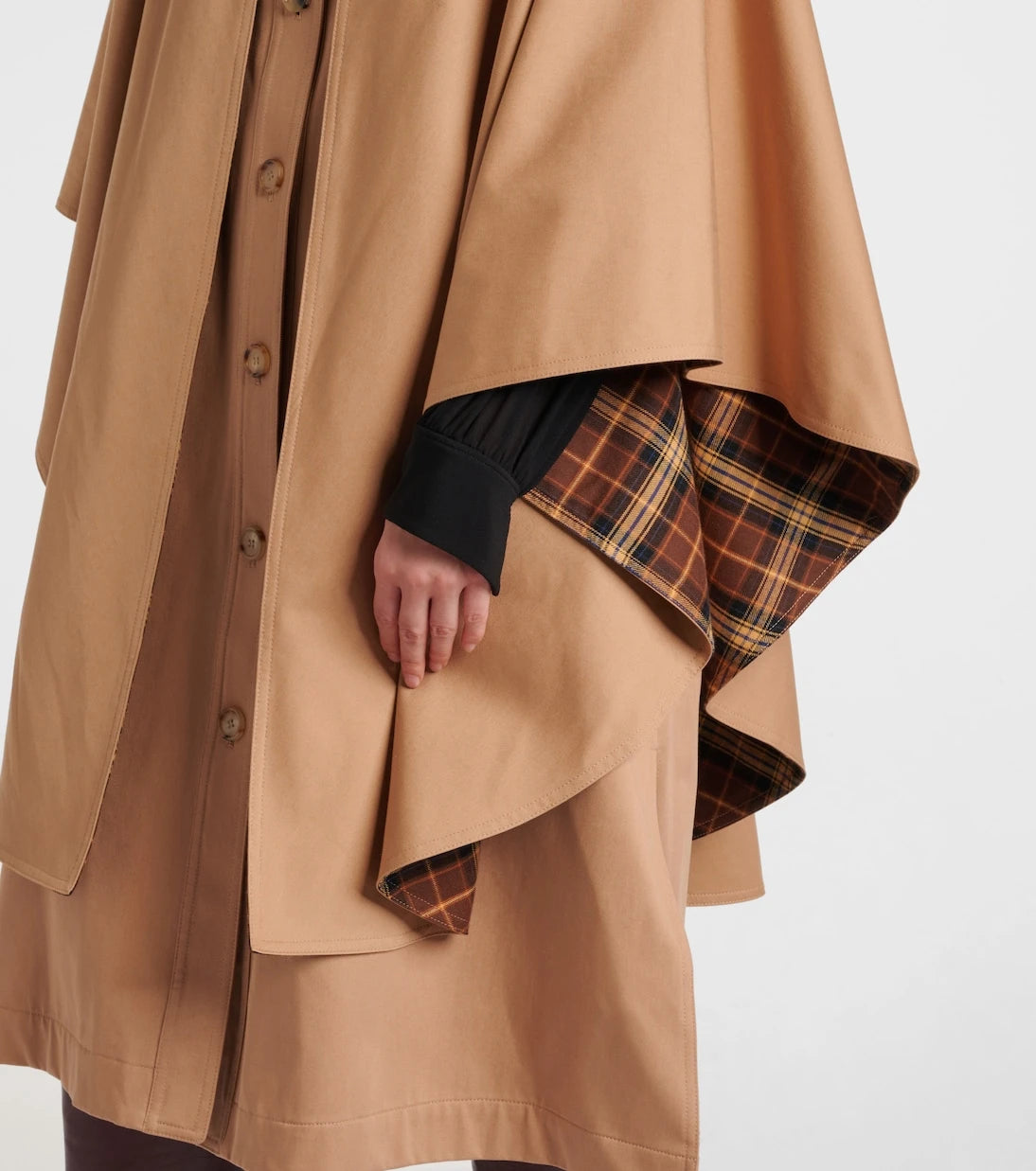 Chloé - Cotton gabardine cape