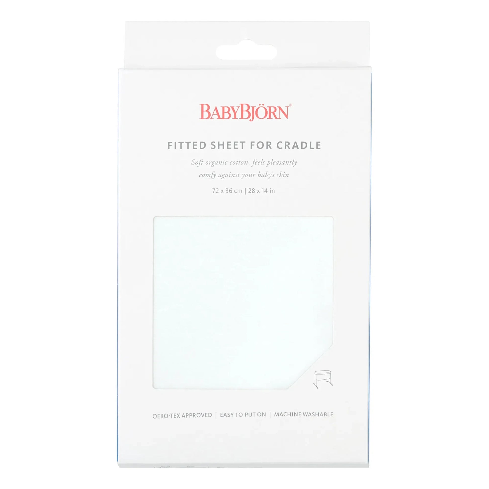 BabyBjörn - Fitted Sheet for Cradle | White
