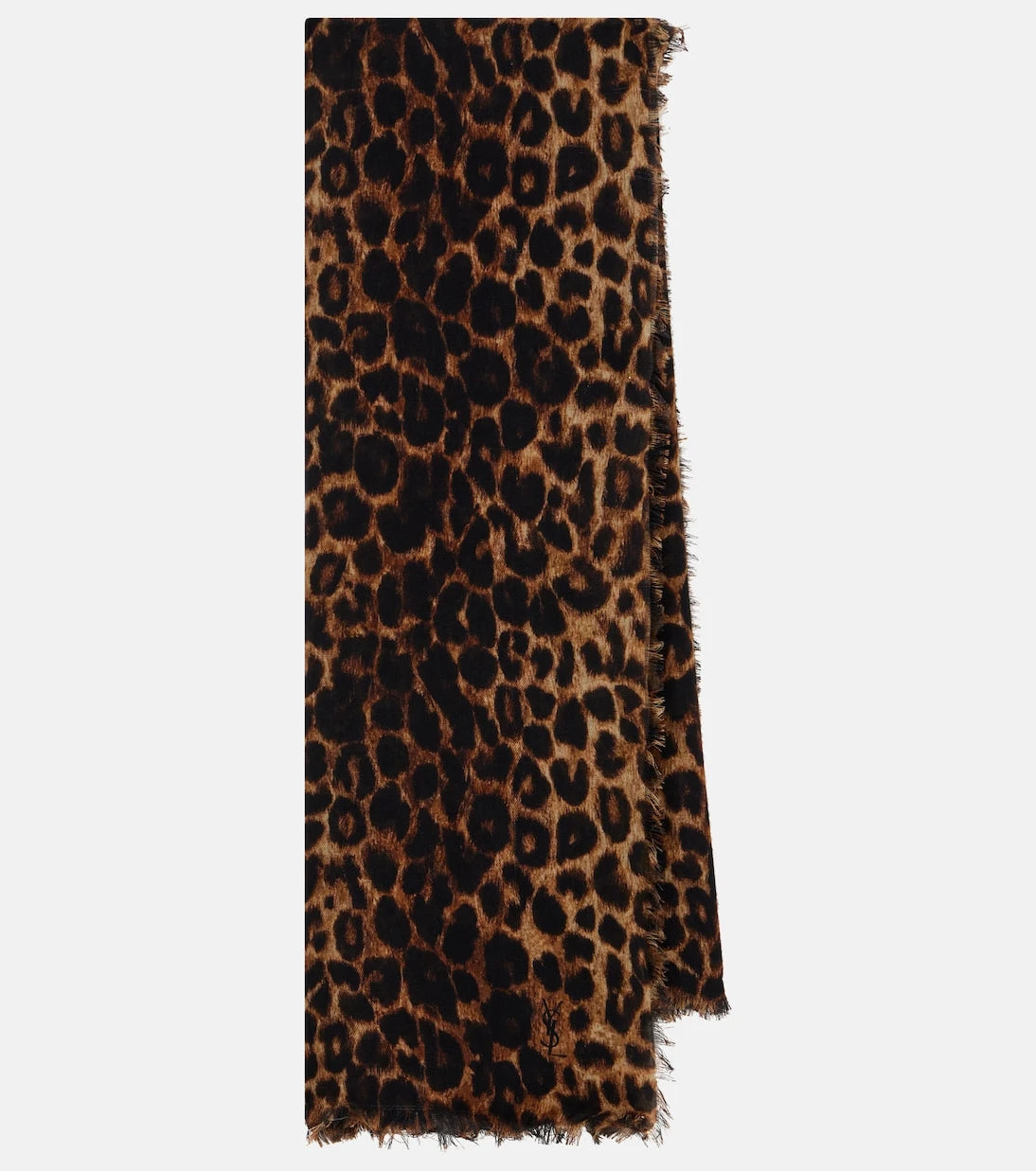 Saint Laurent - Leopard-print wool scarf