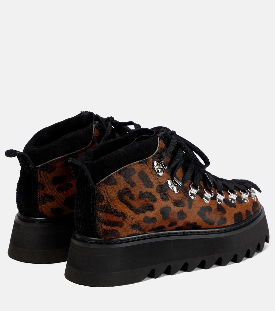 Junya Watanabe - Leopard-print calf hair ankle boots