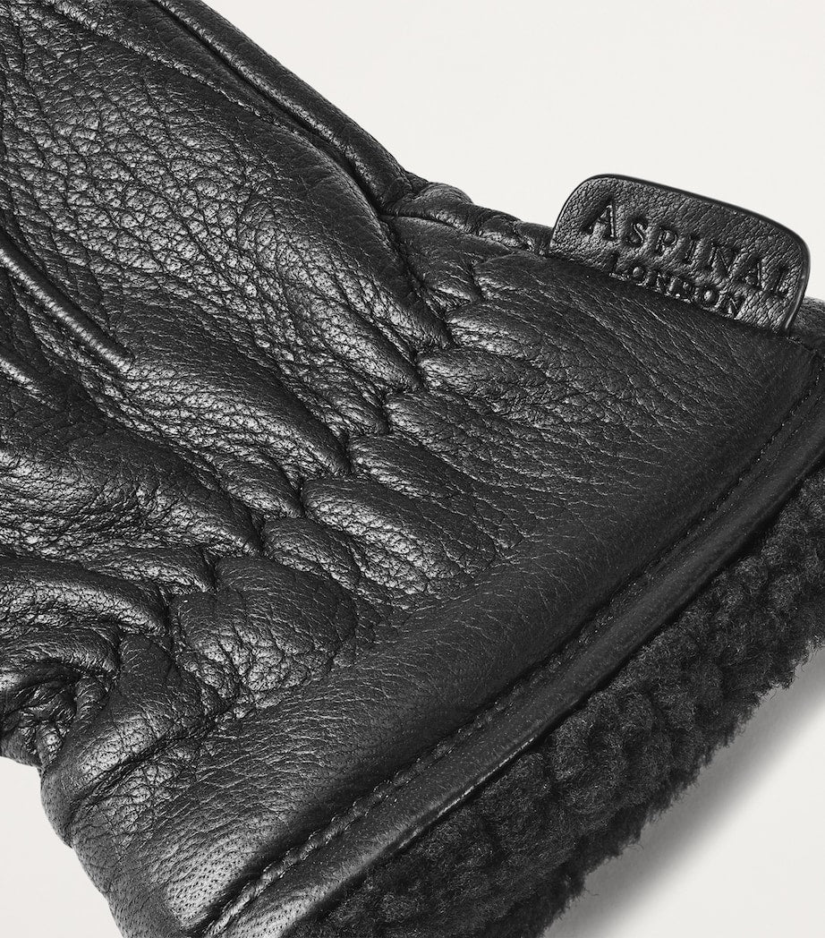 Aspinal Of London Men's Deerskin Gloves (Small)