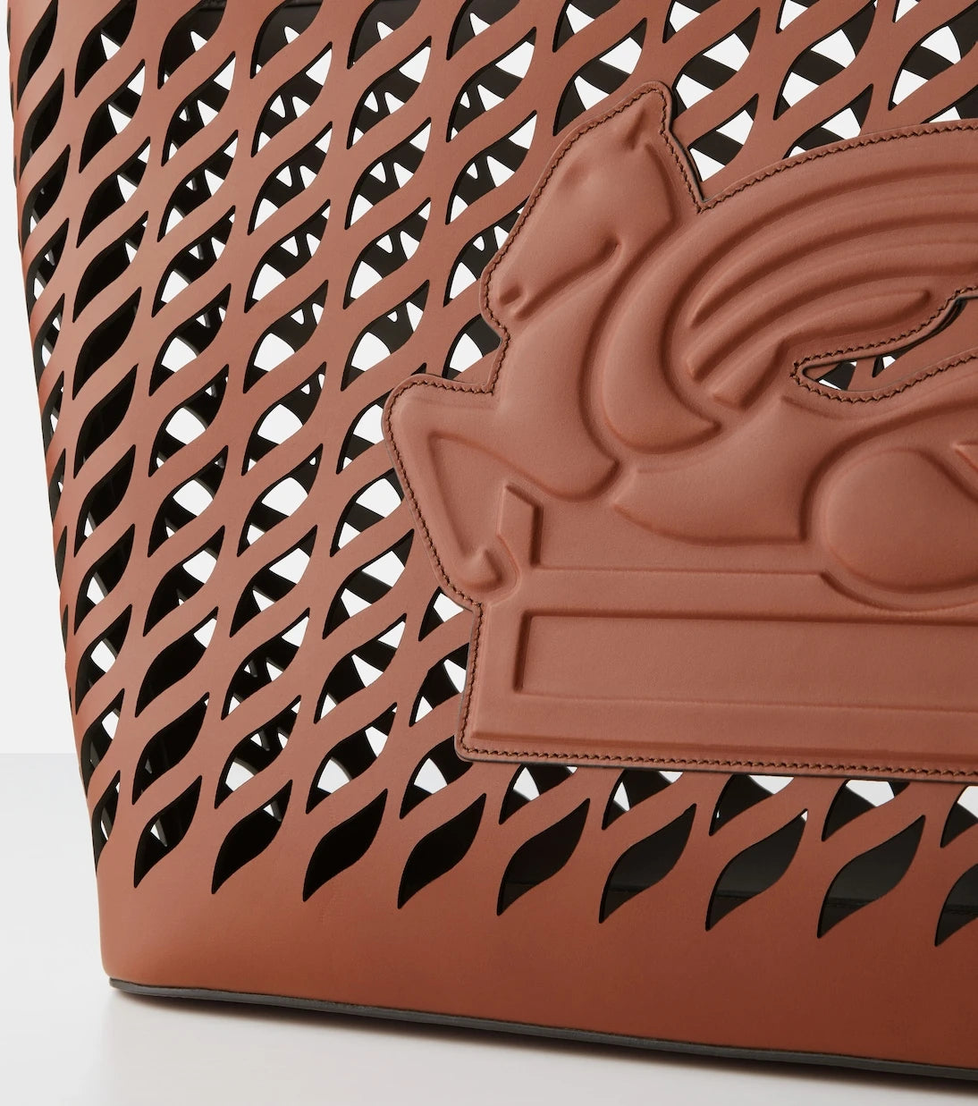 Etro - Pegaso leather blanket holder