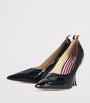 Patent Leather Wingtip Pumps 90