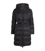 Max Mara Black Down Quilted Longline Jacket
