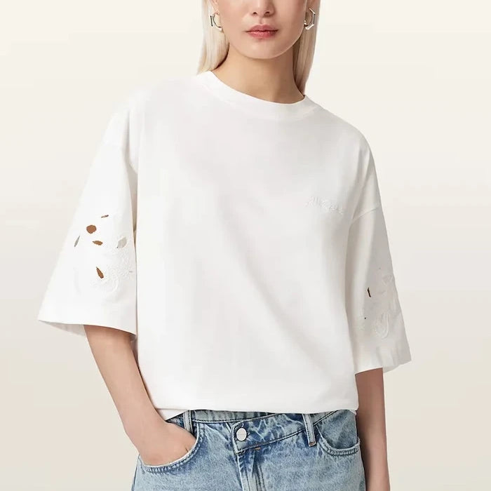AllSaints Kadın Pamuklu Oversize Tişört LOLA