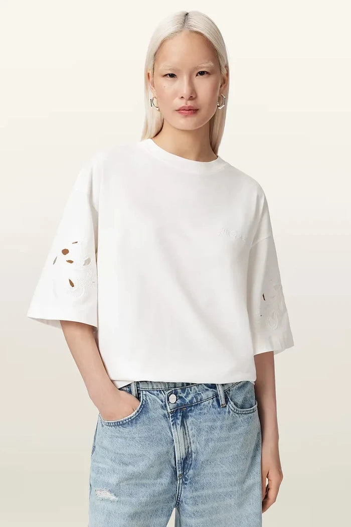 AllSaints Kadın Pamuklu Oversize Tişört LOLA
