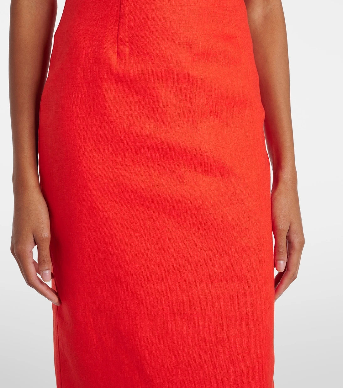 SIR - Strapless linen maxi dress