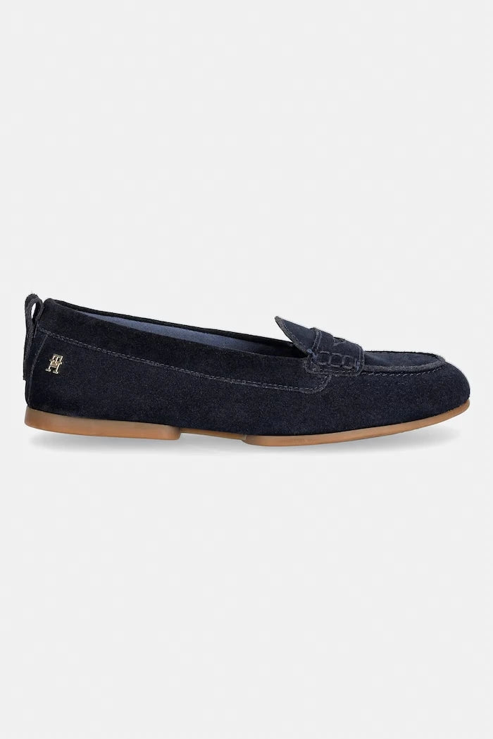 Tommy Hilfiger Kadın Süet Mokasen TH FLEX SUEDE LOAFER BALLERINA