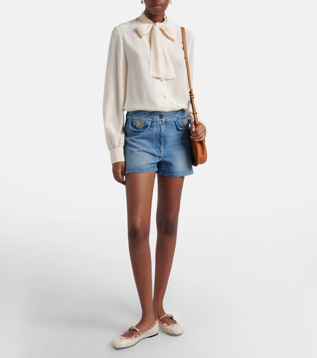 Valentino Garavani - Rockstud leather Mary Jane flats
