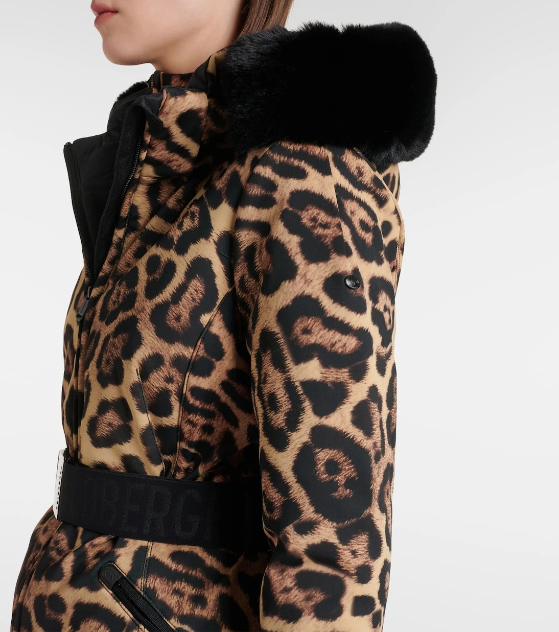 Goldbergh - Felis leopard-print down ski jacket