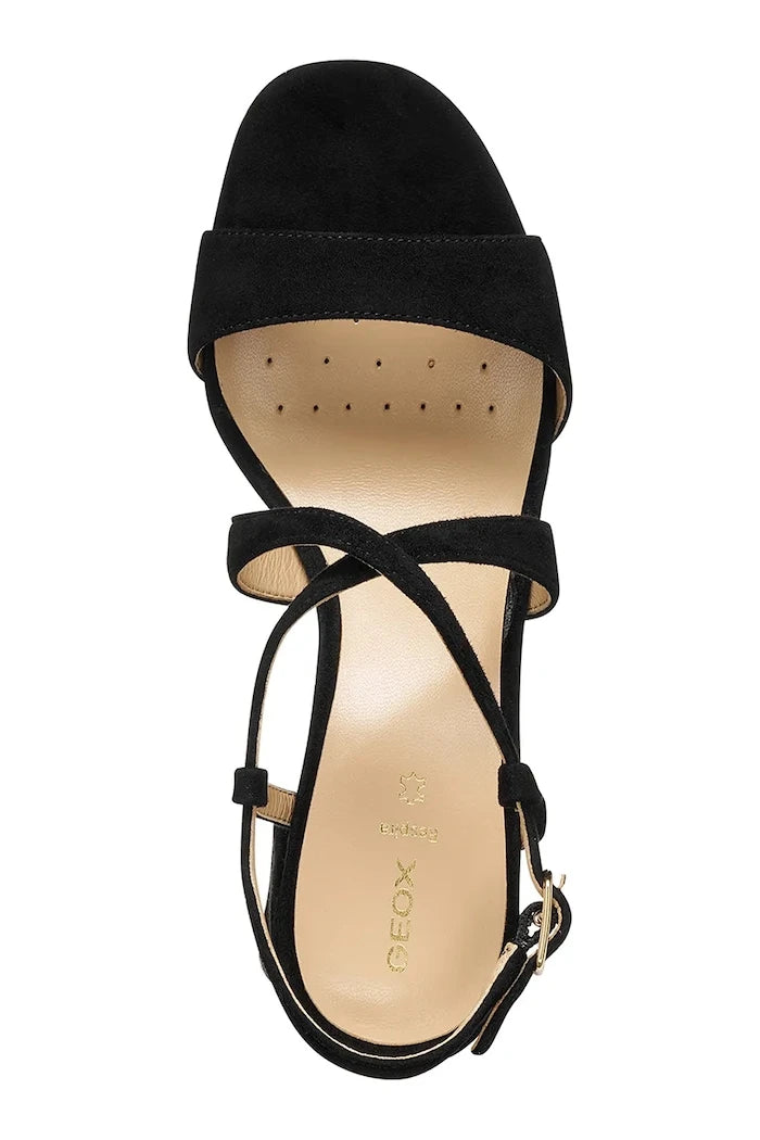 Geox D NEW ERAKLIA 80 T01 Süet Sandalet