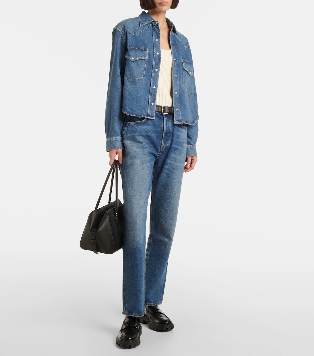 Citizens of Humanity - Cropped denim shirt