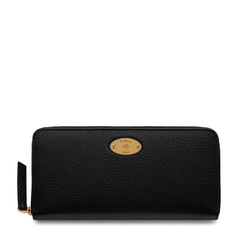 Mulberry Black Logo Plaque Purse
