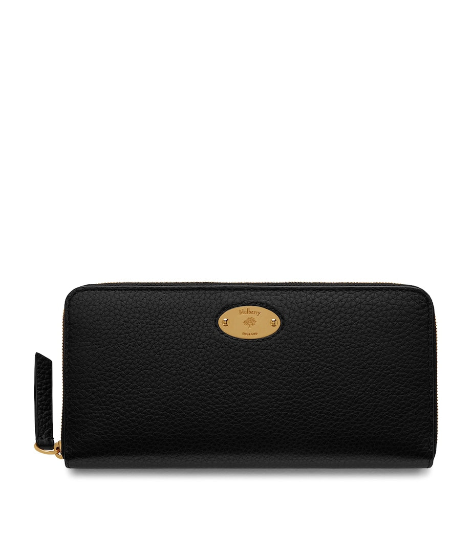 Mulberry Black Logo Plaque Purse