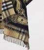 Burberry Beige Wool Reversible Check EKD Cape