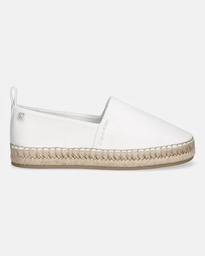 Calvin Klein Kadın Espadril OBLIQUE ESPADRILLE CANVAS