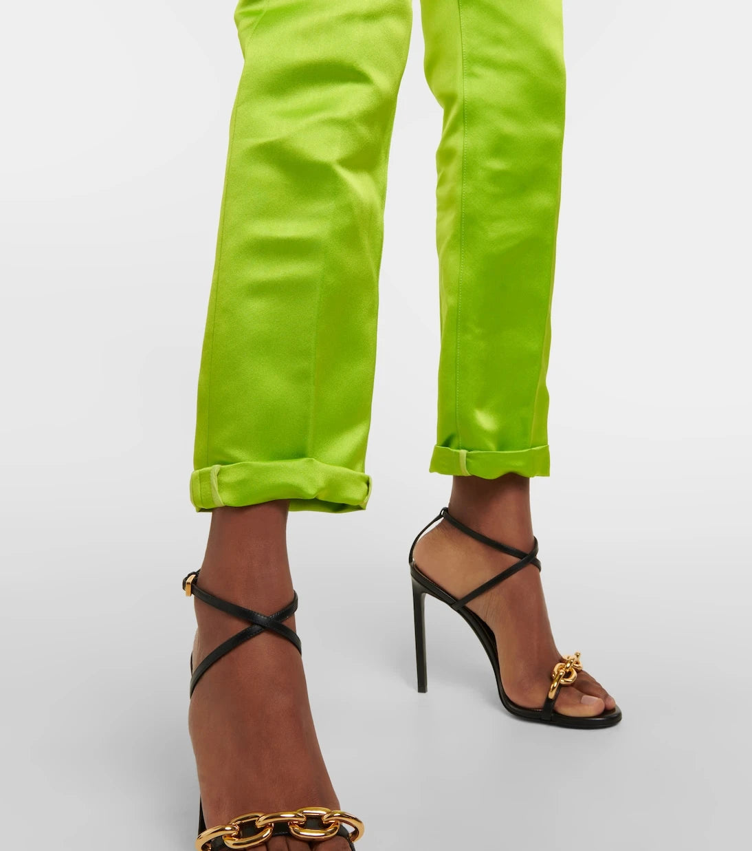 Tom Ford - Cuffed silk straight pants