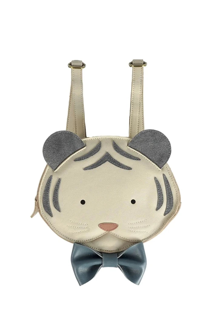 Donsje Çocuk Deri Sırt Çantası Tendo Backpack Festive White Tiger