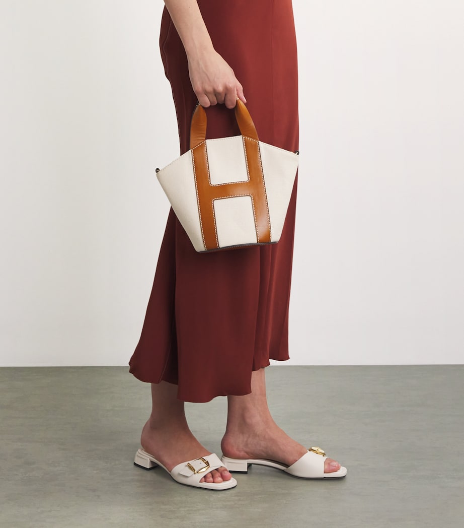 Ivory Grab Canvas Tote Bag
