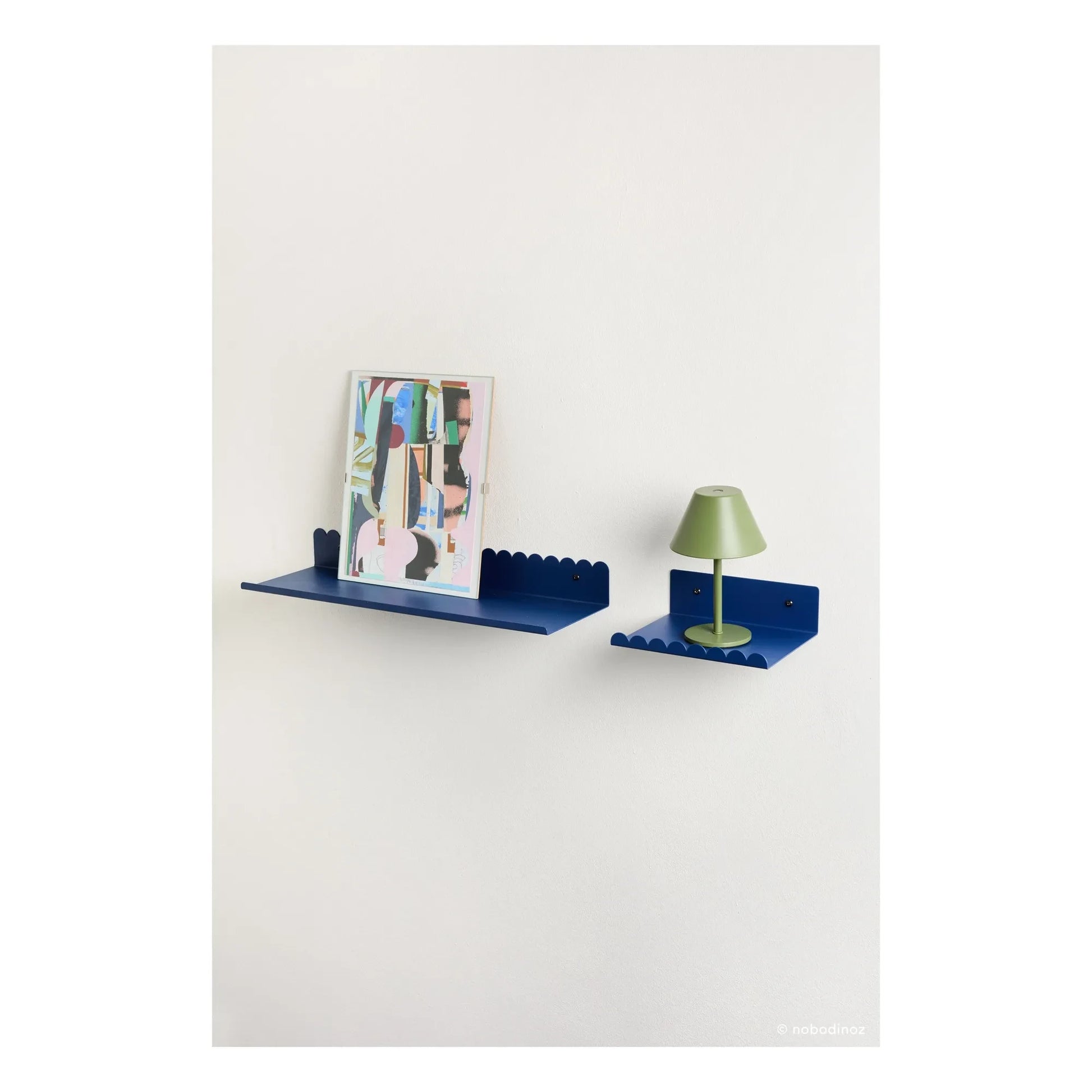 Nobodinoz - Vibes wall shelf 20x16 cm | Navy blue
