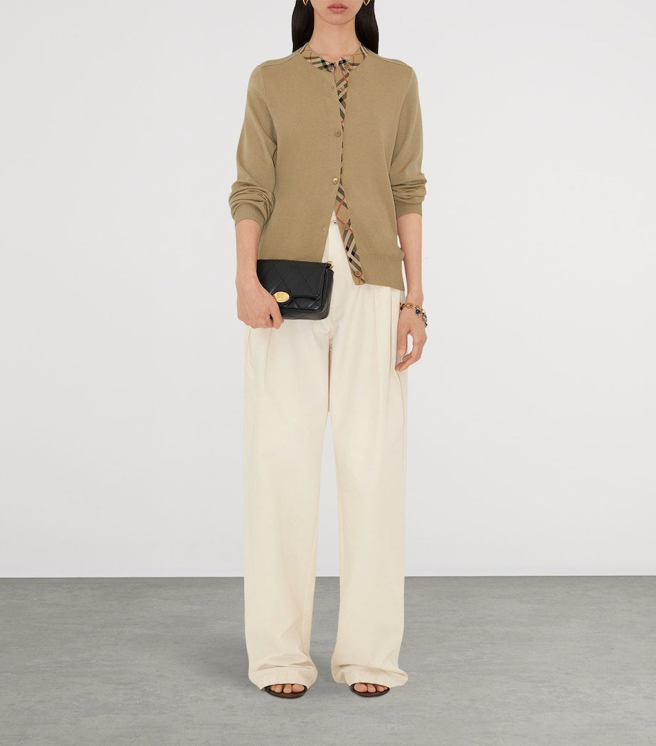 Black Leather Quilted EKD Clutch Bag