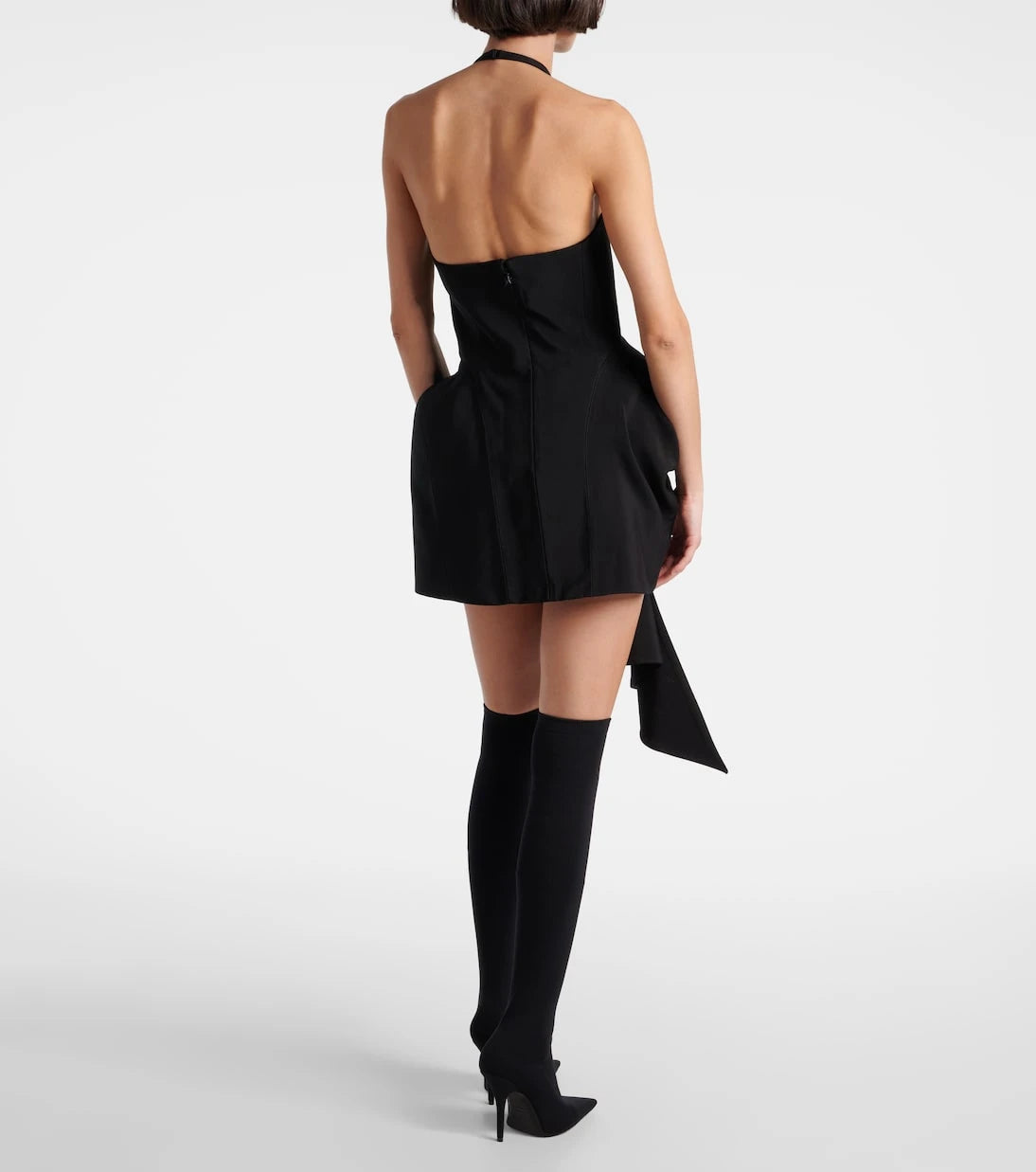 Mugler - Asymmetric draped minidress