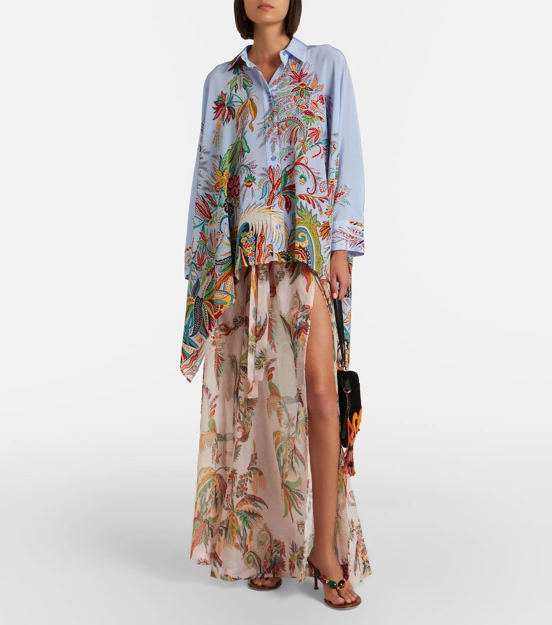 Etro - Printed maxi skirt