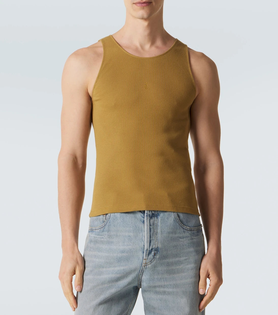 Saint Laurent - Cassandre cotton tank top