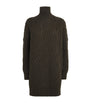 Max Mara Wool-Cashmere Cable-Knit Mini Dress