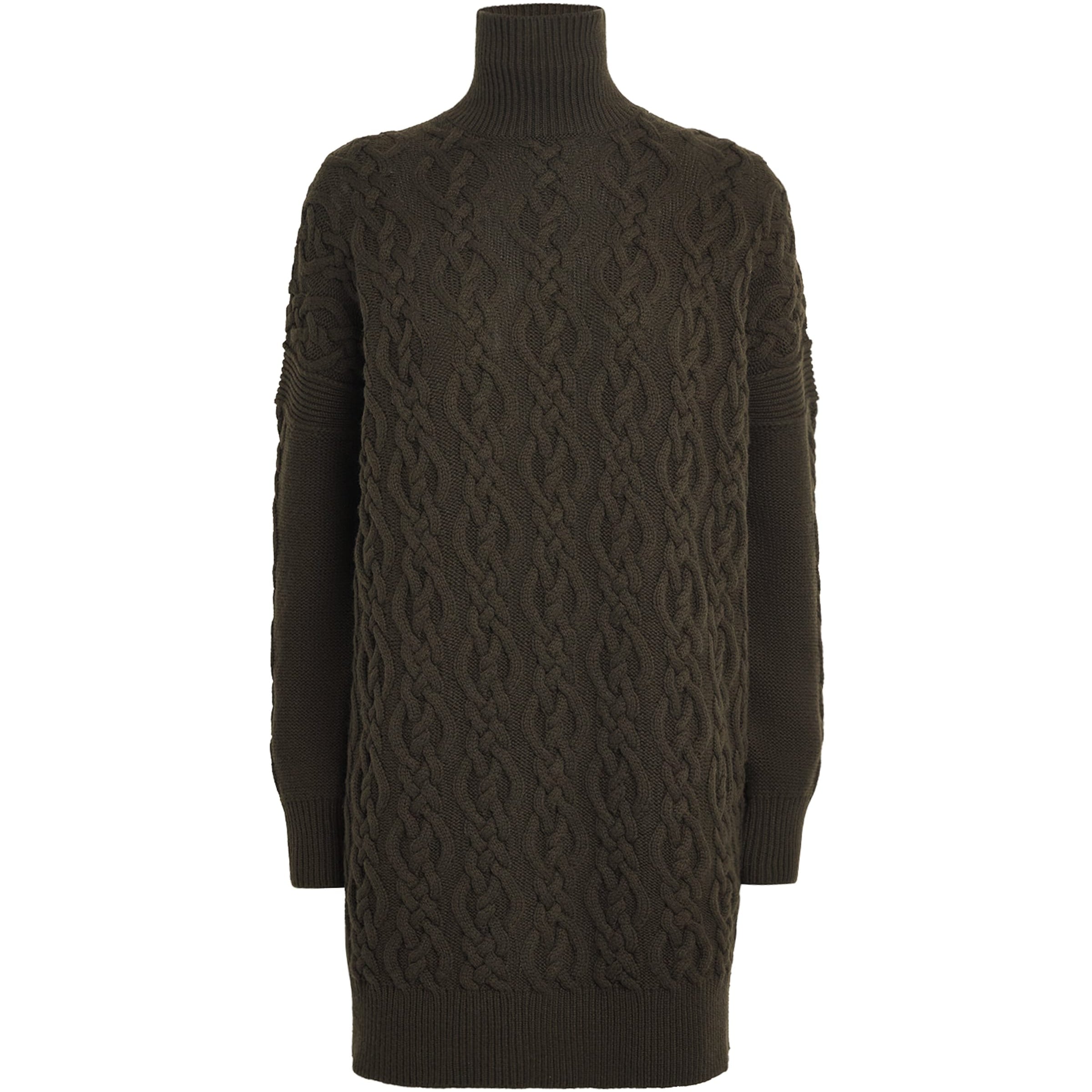Max Mara Wool-Cashmere Cable-Knit Mini Dress