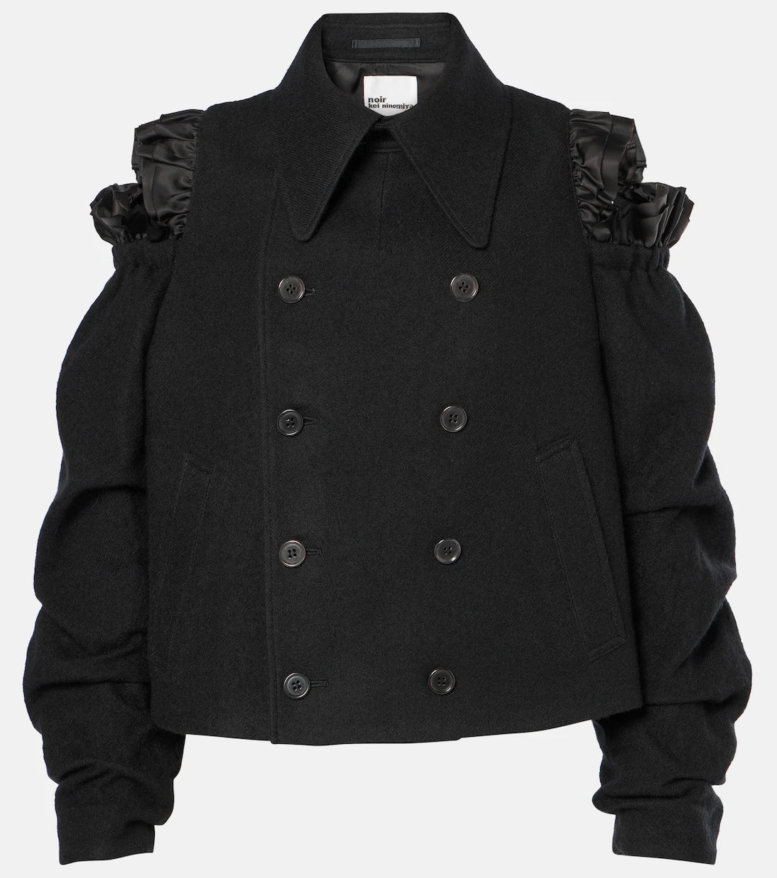 Noir Kei Ninomiya - Cutout wool jacket
