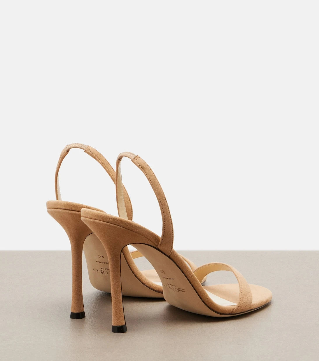 Jimmy Choo - Jenn suede slingback sandals